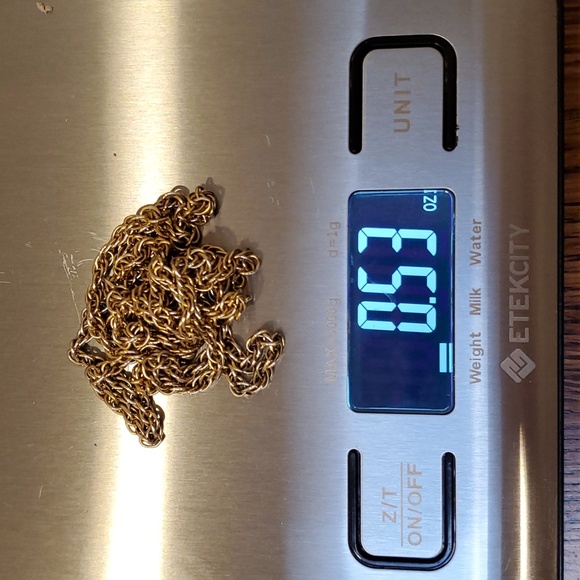 AJC Co. Vintage 12K Gold-Filled Rope Necklace - Picture 8 of 8